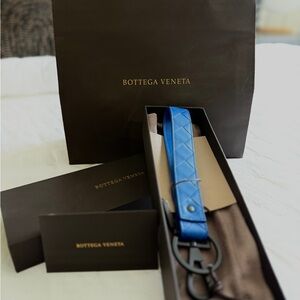 Bottega Veneta Blue Key Ring
